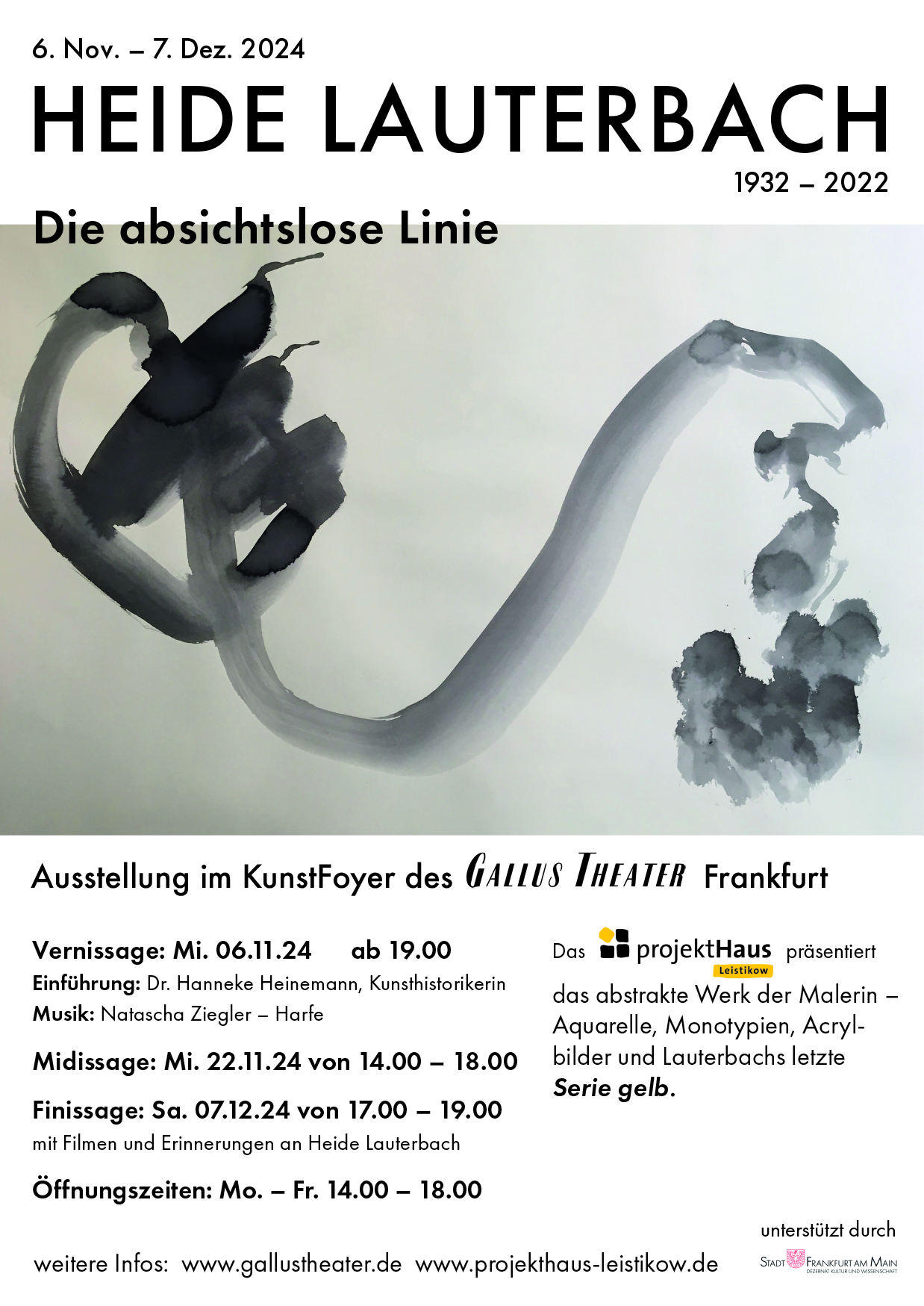 Plakat Ausstellung Heide Lauterbach .indd